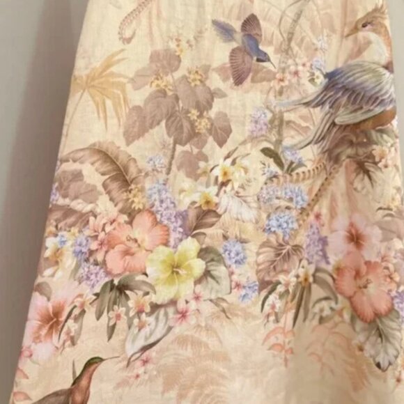 Zimmerman summer fashion linen floral pat-tern mid-length dress - Picture 10 of 12